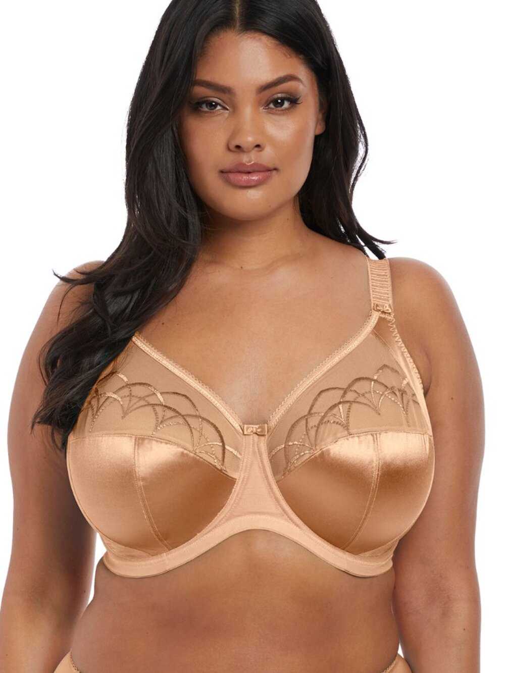 Elomi Cate Full Coverage Underwire Bra 44HH (44L) Hazel Lace Embroidered